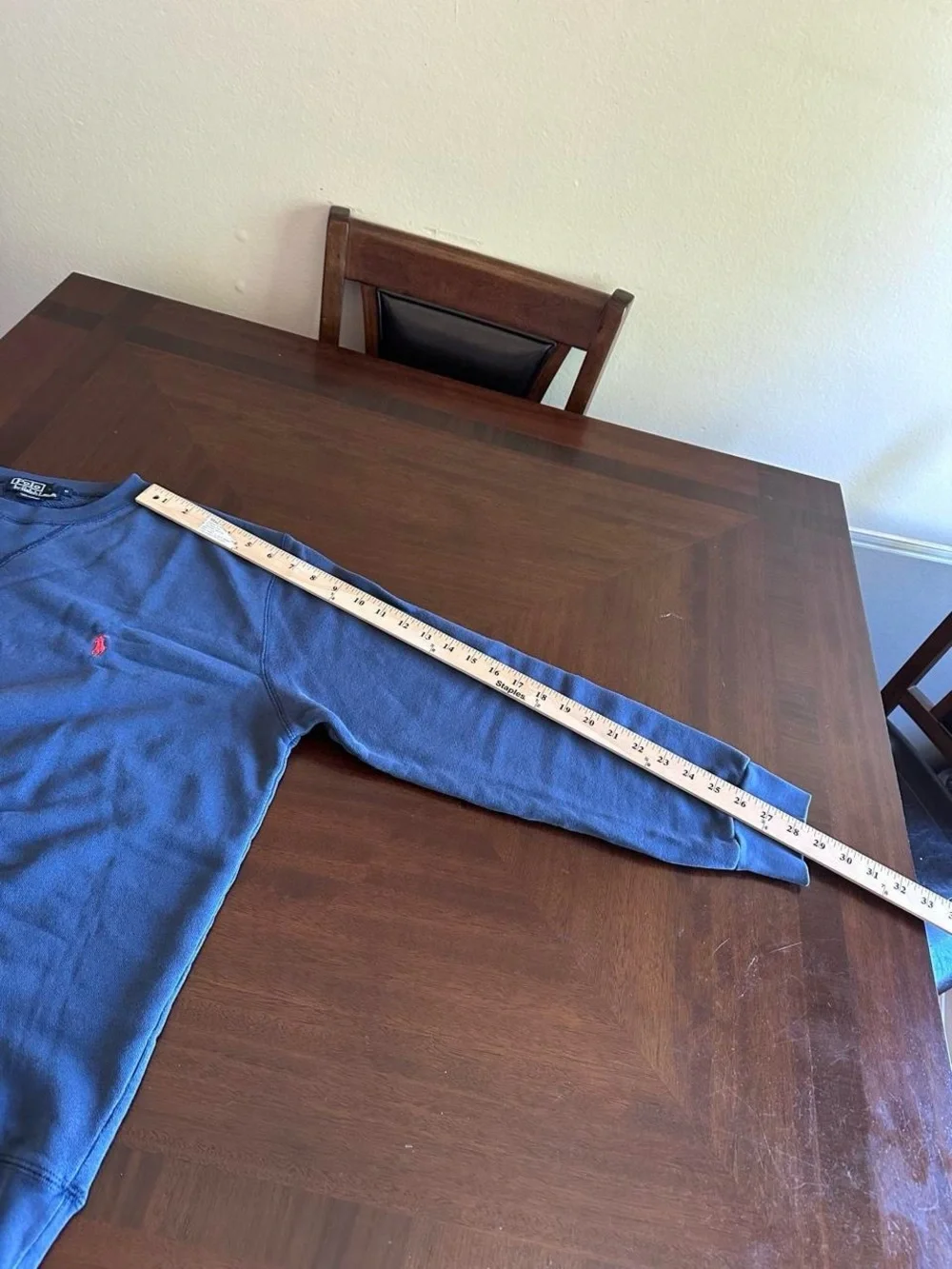 Vintage Polo Ralph Lauren Sweatshirt Navy Blue Faded Men’s Size M